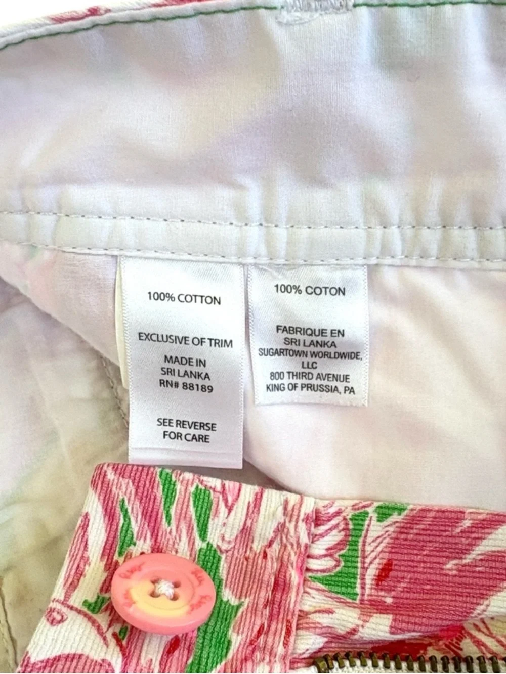 EUC Lilly Pulitzer Callahan Shorts Flamingo Pattern Size 0
